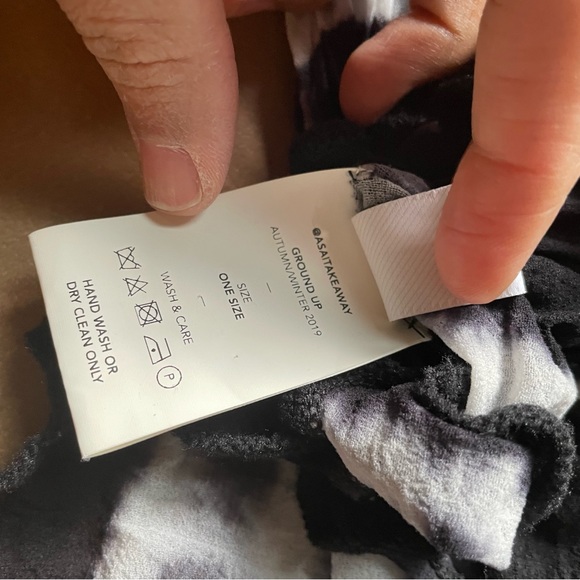 ASAI sheer mesh Hotwok Asaicon Patchwork Tie Dye Top top black white Y2K - Picture 6 of 9